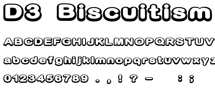 D3 Biscuitism font